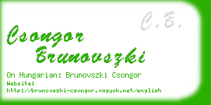 csongor brunovszki business card